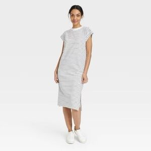 Striped Casual T Shirt Dress